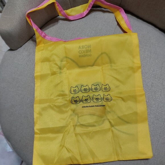 Sanrio raneko Gundan Marche Sushiro Collaboration Piece Set Nora Neko TOTE BAG - Picture 5 of 9